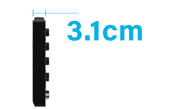 3.1cm超薄机身