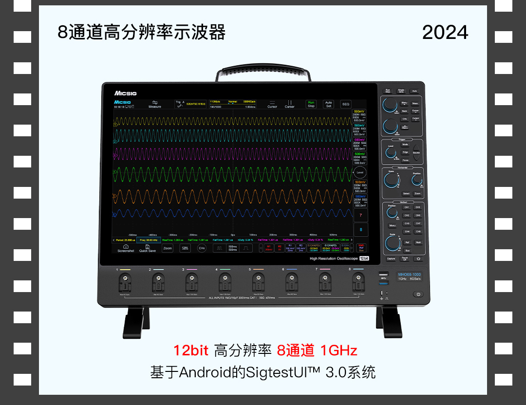 8 通道高分辨率示波器MHO 6 系列